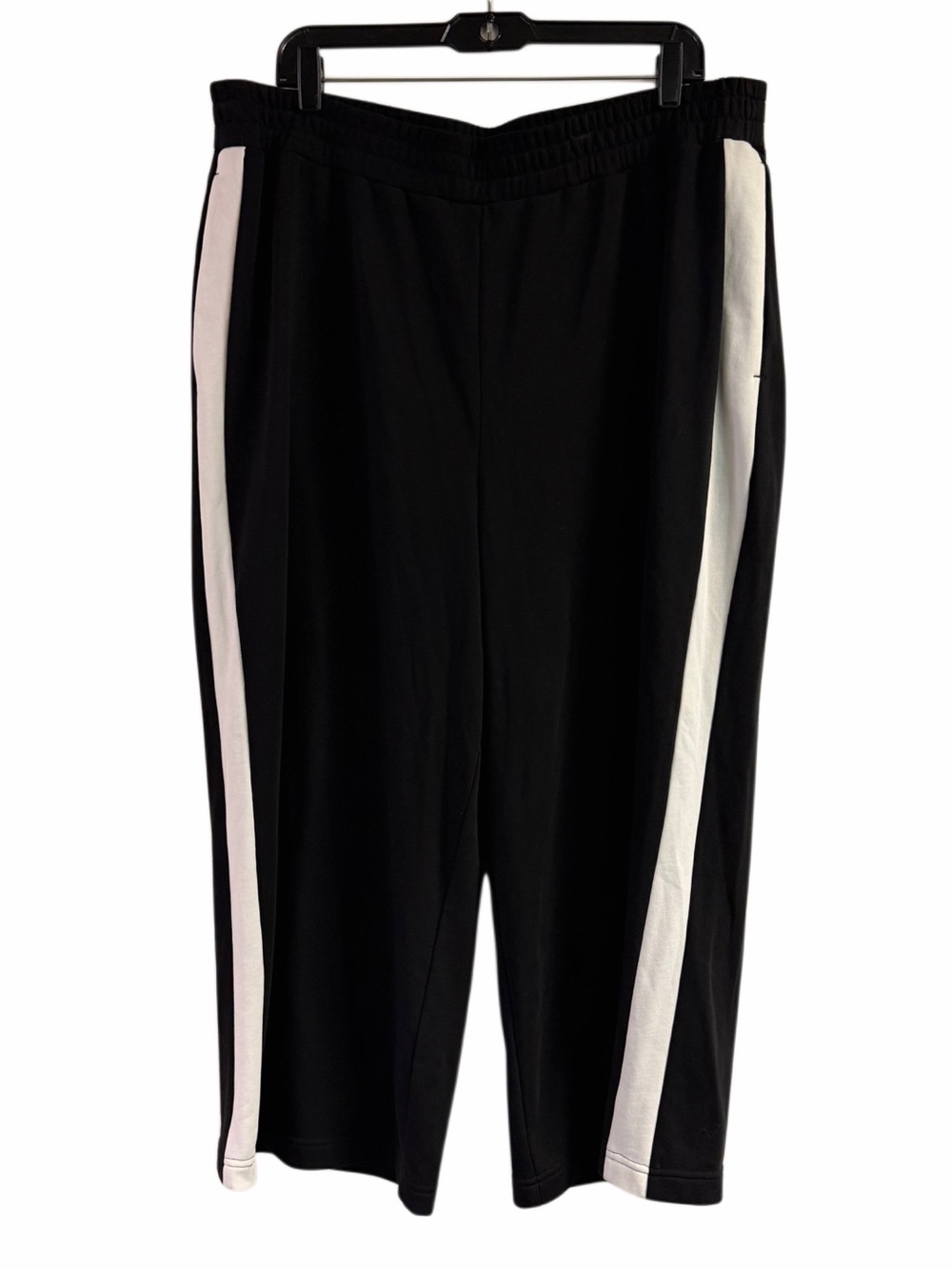 NWT Express Black & White Ankle Track Pants Size XL